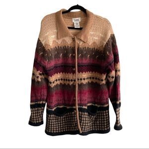 TABI INTERNATIONAL vintage wool button front long sleeve cardigan sweater L